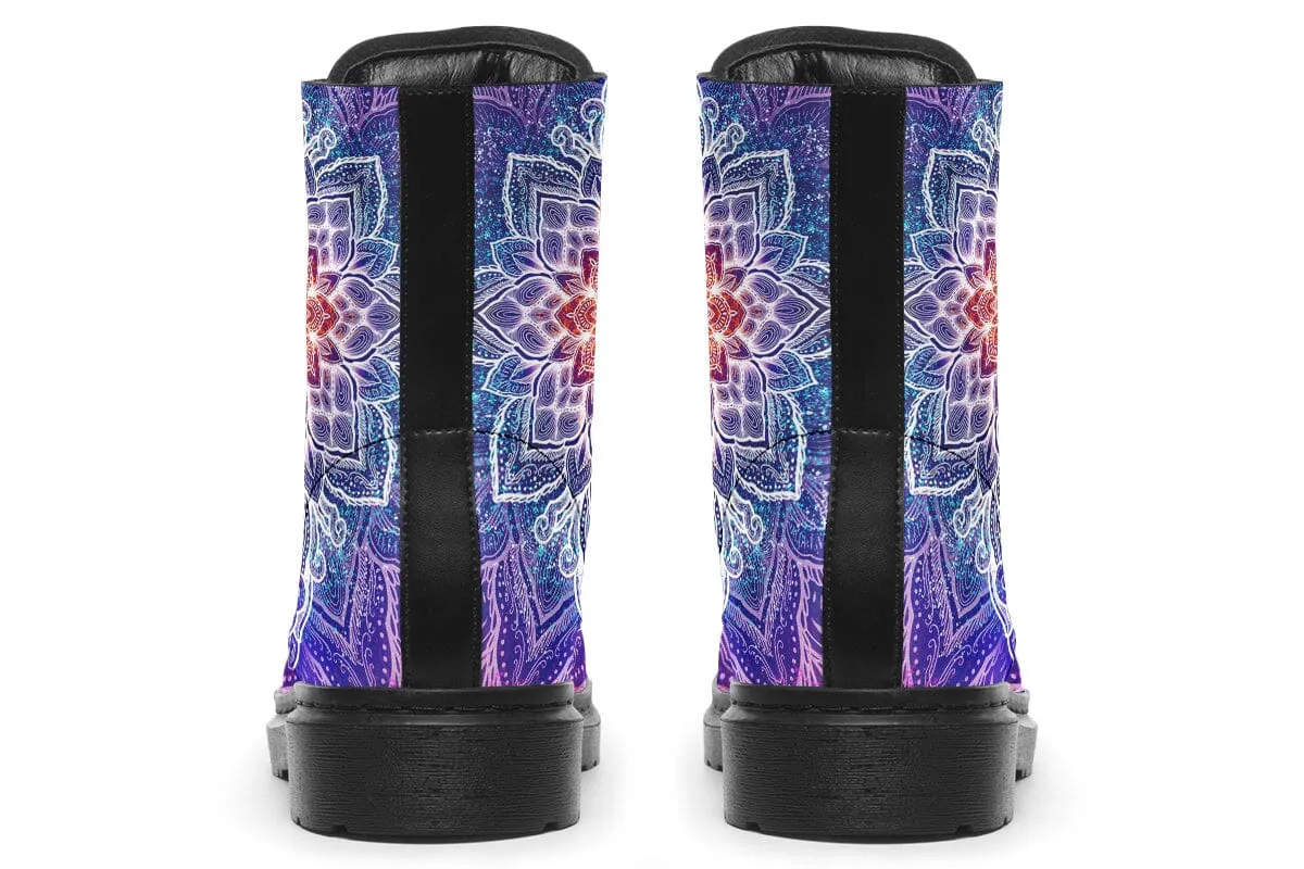 Spark Of Joy Mandala Combat Boots