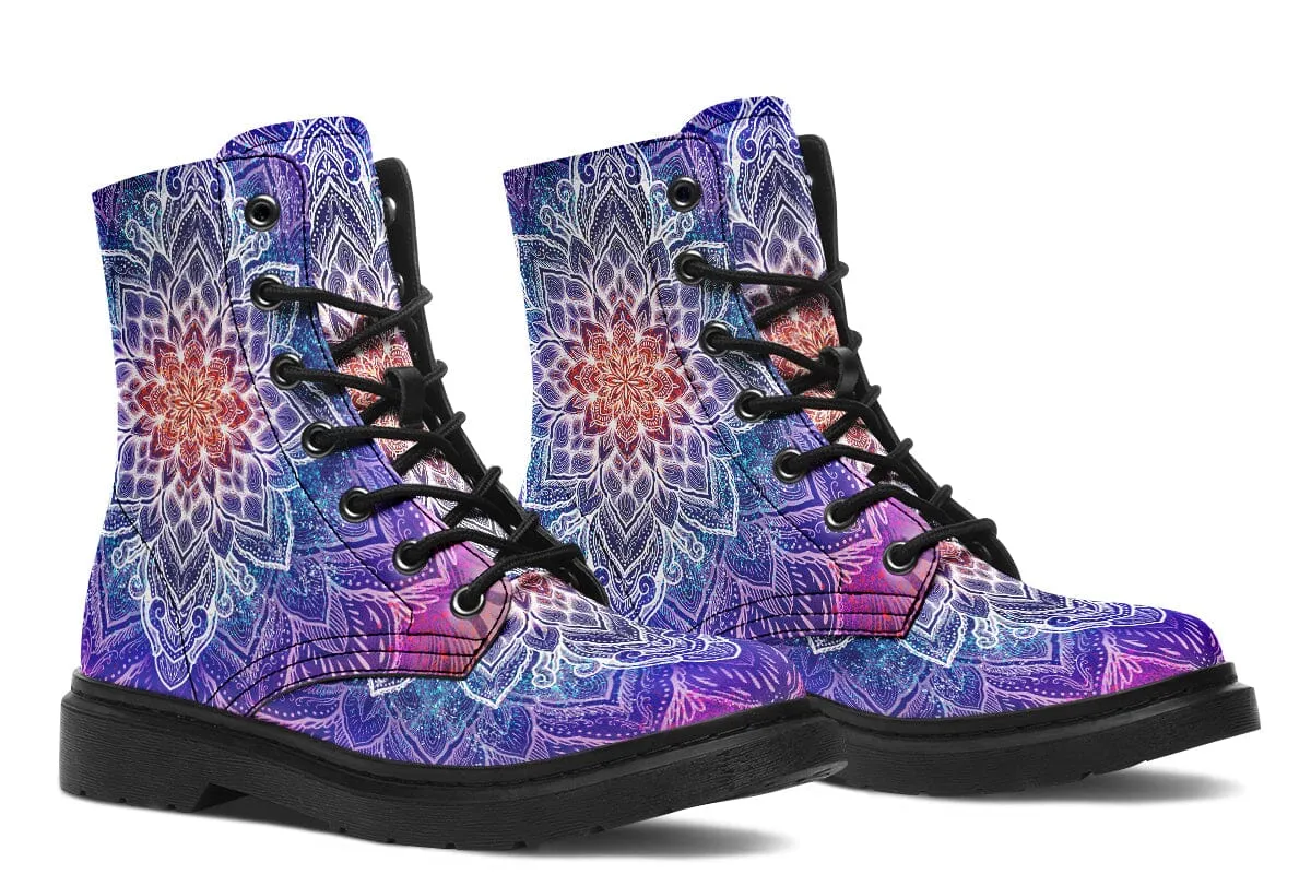 Spark Of Joy Mandala Combat Boots