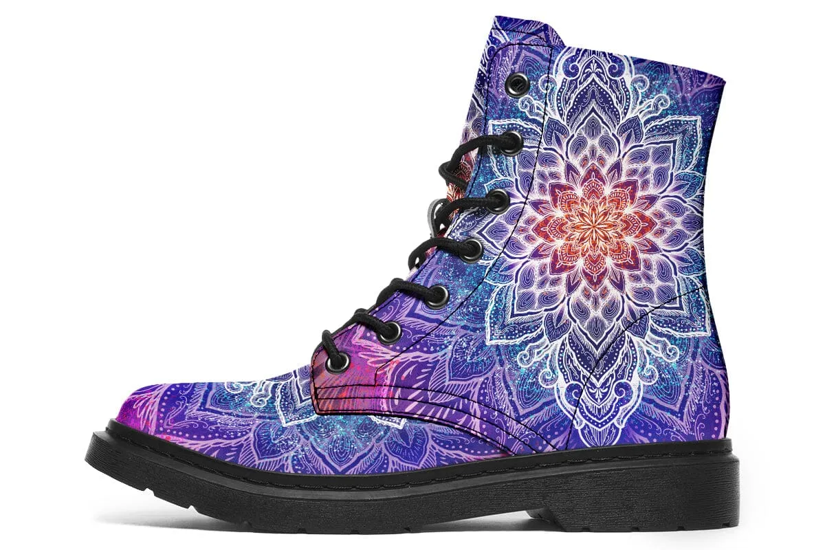 Spark Of Joy Mandala Combat Boots