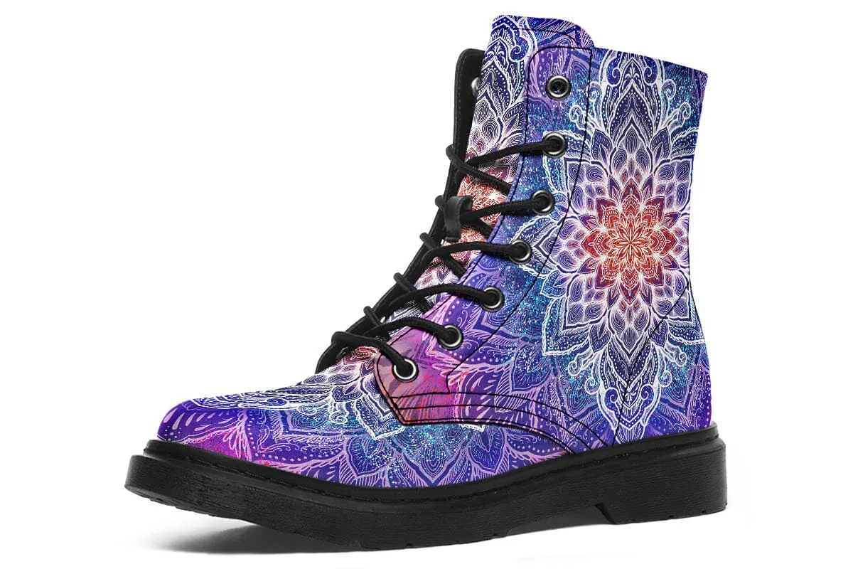 Spark Of Joy Mandala Combat Boots