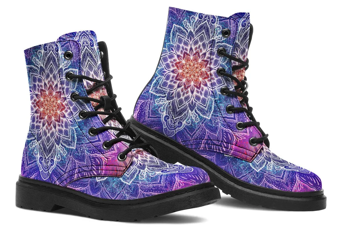 Spark Of Joy Mandala Combat Boots