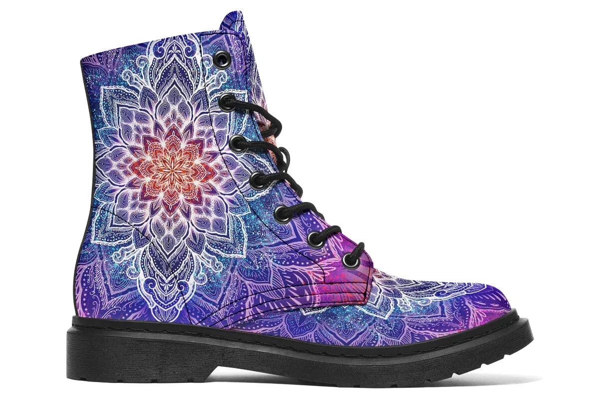 Spark Of Joy Mandala Combat Boots