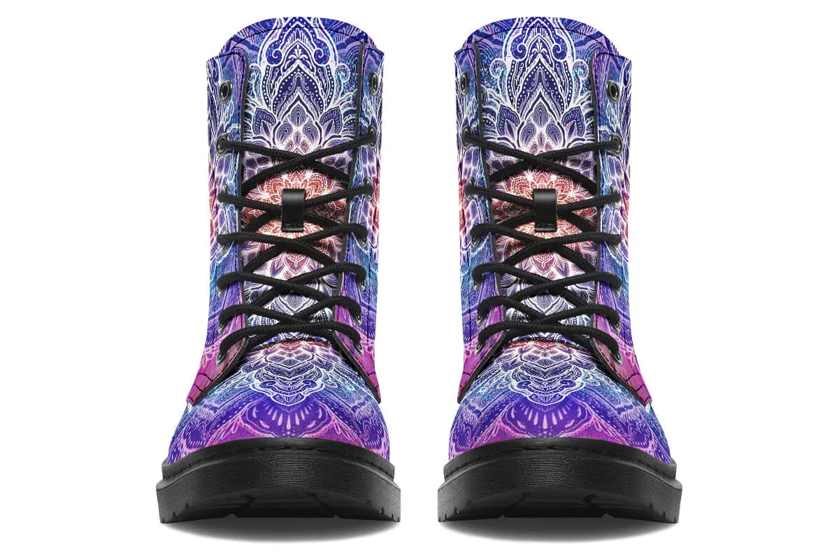 Spark Of Joy Mandala Combat Boots