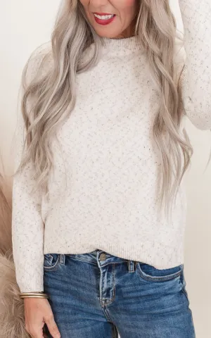 Textured Heather Yarn Sweater