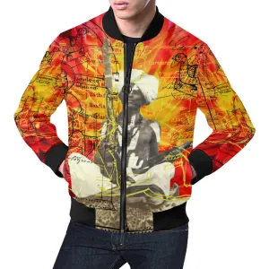 THE SITAR PLAYER All Over Print Bomber Jacket for Men