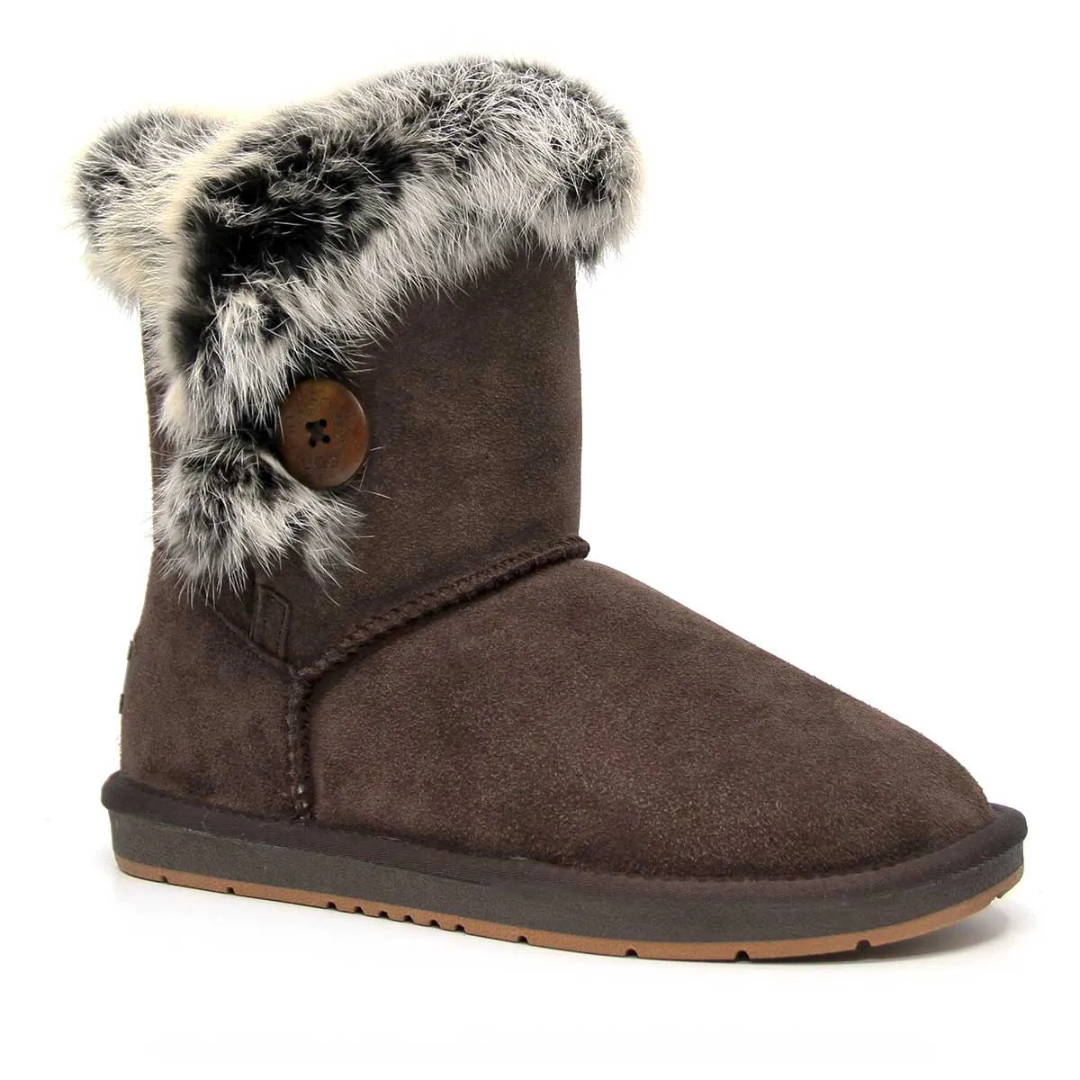 UGG Short Button Fur Boots