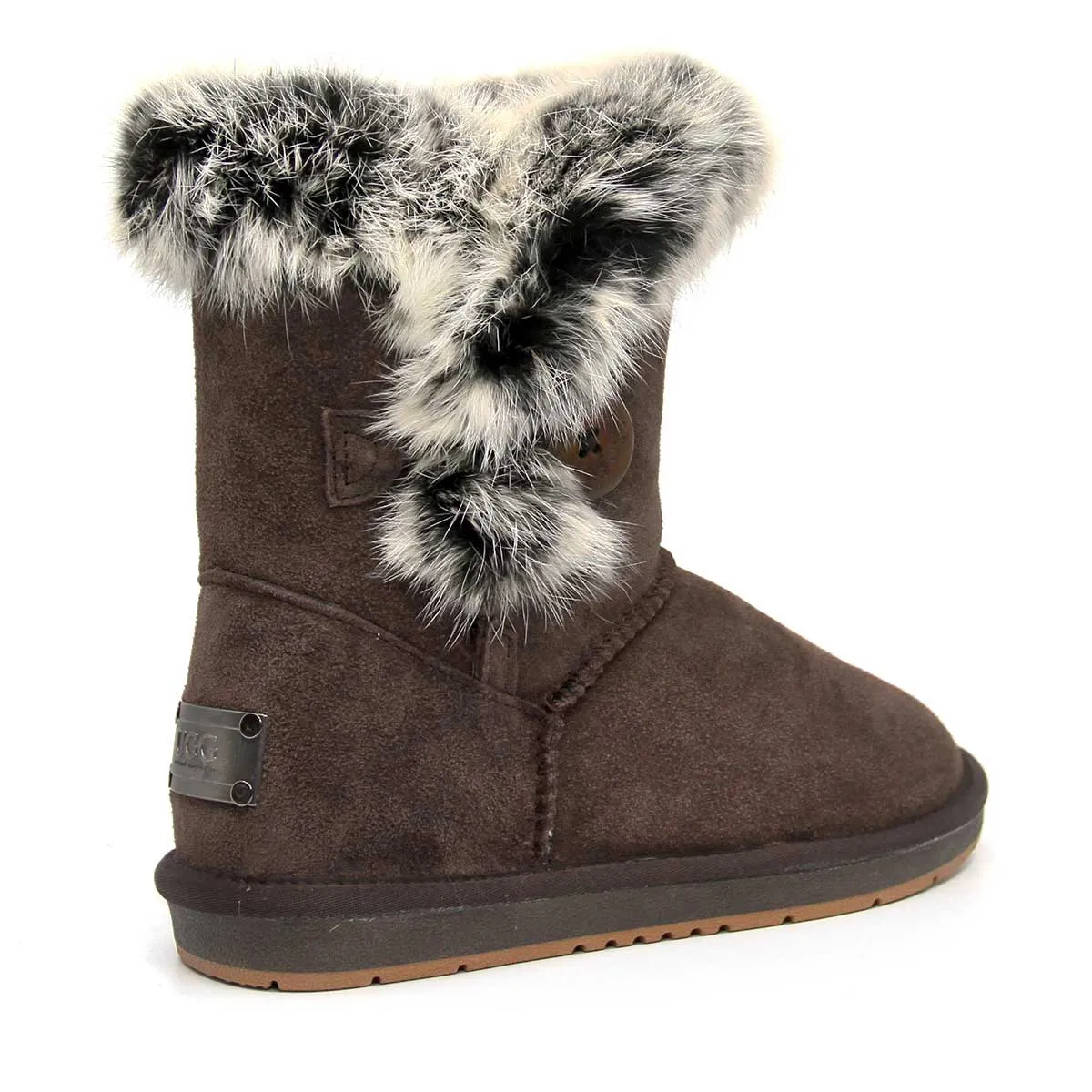 UGG Short Button Fur Boots