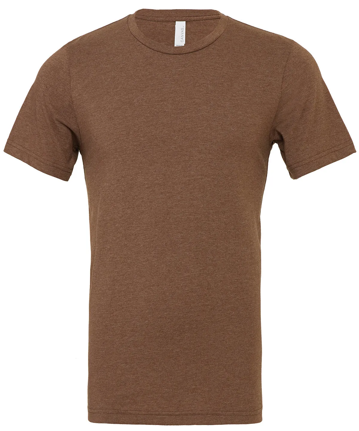 Unisex heather CVC short sleeve t-shirt | Heather Brown