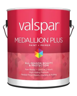 Valspar® Medallion® Plus Exterior Paint   Primer Flat 1 Quart Pastel Base