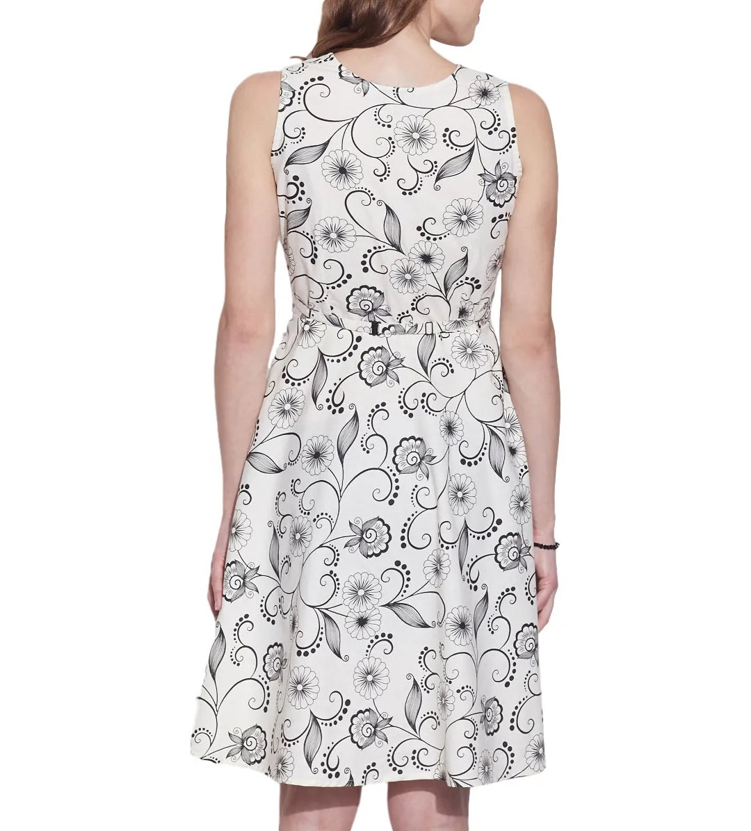 Women Apparels Cotton Printed Dress,Machine Washable,W-CPD46-1632, Size-46 Inch