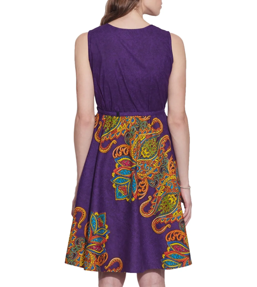 Womens Accessories Cotton Printed Dress,Machine Washable,W-CPD44-1625, Size-44 Inch