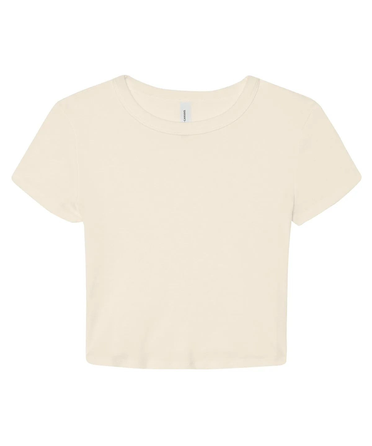 Womens micro rib baby t-shirt | Solid Natural Blend